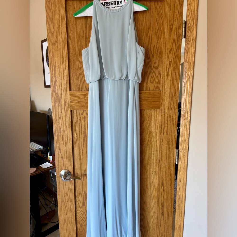 Blue Levkoff Bridesmaid Dress